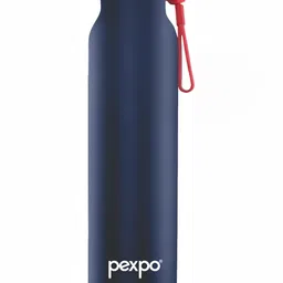 Pexpo Navy Blue & Red Stainless Steel Leak Proof Water Bottle 600 ML-22