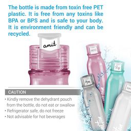 Milton Set of 6 BPA Free Leak Proof Name Tag Pet Water Bottles 1 Litre Each image 2