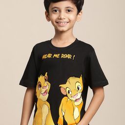 Kids Ville Boys Lion King Printed Pure Cotton Tshirt-image-24