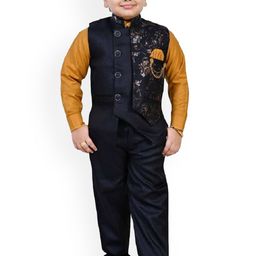 BAESD Boys Mandarin Collar 3 Piece Suit-image-101