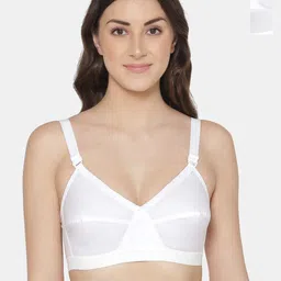 KOMLI Pack Of 3 Full Coverage All Day Comfort Cotton Minimizer Bra-picture-6