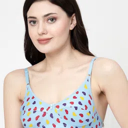 Docare Pack Of 2 Geometric Printed Medium Coverage Cotton Bra image 2