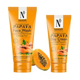 NutriGlow Naturals Set of Advanced Pro Formula Papaya Face Wash 100 g & Day Cream 50 g image 1