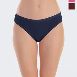 POOJA RAGENEE Women Pack Of 3 Assorted Anti Bacterial Hipster Briefs-image-54