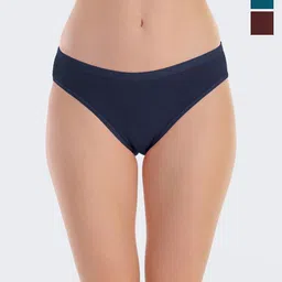 POOJA RAGENEE Women Pack Of 3 Assorted Anti Bacterial Hipster Briefs-image-52