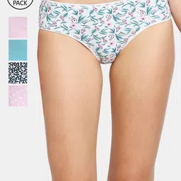 RedRose Pack Of 5 Printed Hipster Briefs-image-9