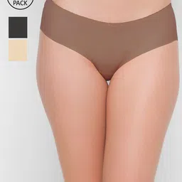 FashionRack Women Pack Of 3 Assorted Hipster Briefs-46