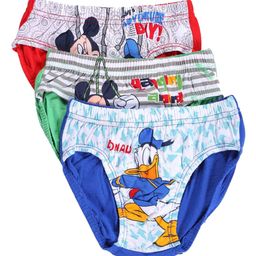 Bodycare Kids Boys Pack of 3 Assorted Mickey & Friends Printed Hipster Briefs-image-100