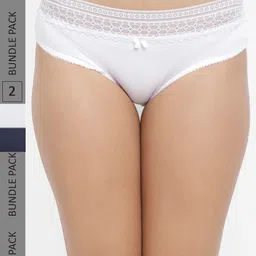 N-Gal Women Pack Of 2 Solid Hipster Briefs-image-98