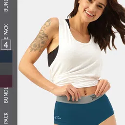 FREECULTR Women Pack Of 4 Micromodal Boxer Briefs-picture-22