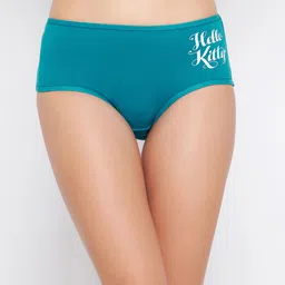 Clovia Women Teal Blue Solid Cotton Hipster Briefs PN3110A363XL-image-44