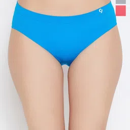C9 AIRWEAR Women Pack Of 3 Assorted Mid-Rise Seamless Hipster Briefs-image-34