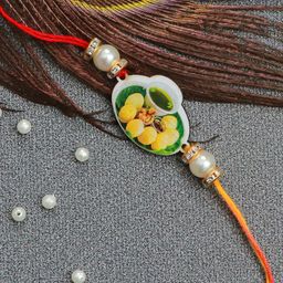 The Magic Wand Gold Toned & White Pearls Beaded Rakhi-image-97