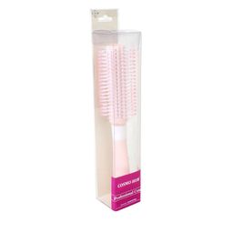 COSMO HUB Professional Comb Plastic Roller Brush - Pink-3