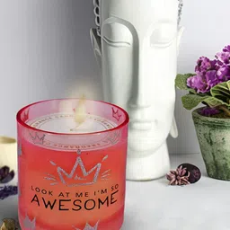 Kookee Red & Orange Scented Jar Candle-29