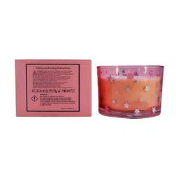 Kookee Red Printed Soy Wax Scented Jar Glass Candle image 5