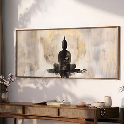 Art Street Black & White 1 Piece Canvas Religious Wall Paintings-image-10