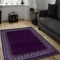 ZESTURE Purple Printed Carpet-22