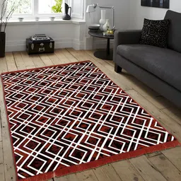ZESTURE Brown Geometric Regular Carpet-picture-21