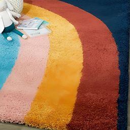 Shopgallery Mustard Geometric Anti-Skid Polyester Carpet-image-7