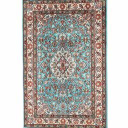 Exotic India Turquoise Blue Traditional Shaggy Other Carpet-image-57