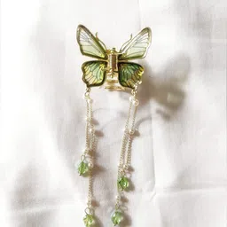 Krelin Butterfly Embellished Tassel Claw Clip-42