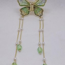 Krelin Butterfly & Tassel Claw Clip-17