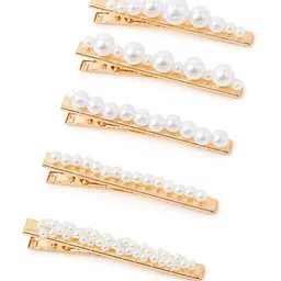 Accessorize Women Set of 5 Embellished Alligator Hair Clip-52
