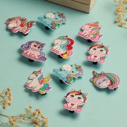 Jazz and Sizzle Girls Set Of 10 Alligator Hair Clip-55
