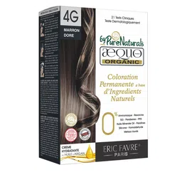Aequo Organic Dermatologist Recommended Permanent Cream Hair Color Kit - 4G Golden Medium Brown - 160 ml-51