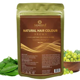 SAMISHA Natural Hair Color For Long Lasting Color & Shine 100g - Brown-picture-56