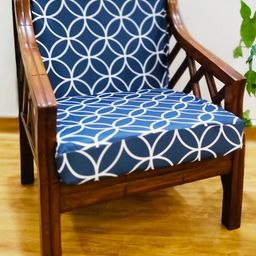 STITCHNEST Blue Printed Seat Cover-image-35