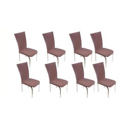 Stylista Brown 8 Pieces Stretchable Chair Covers-18