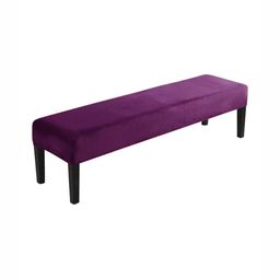 HOKIPO Purple Stretchable Dining Bench Slipcover-image-31