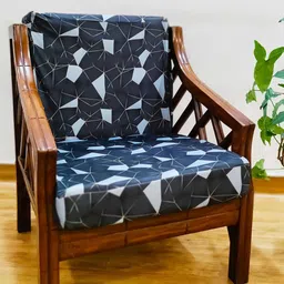 STITCHNEST Black & White Set of 4 Chair Cushion Cover-25