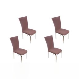 Stylista Brown 4 Pieces Stretchable Chair Covers-image-133
