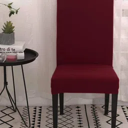 Dakshya Industries Maroon 4 Pieces Stretchable Chair Covers-27