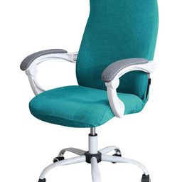 HOKIPO Teal Green Water Resistant Stretchable Chair Cover-image-77