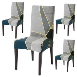 HOKIPO 4 Pieces Printed Stretchable Chair Covers-image-66