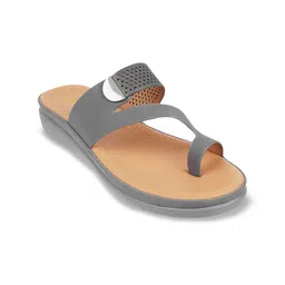 Mochi Textured One Toe Flats-58