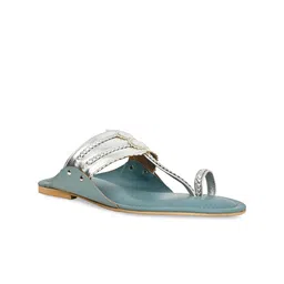 Rocia Textured One Toe Flats-65