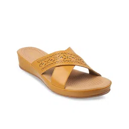 Metro Women Open Toe Flats with Laser Cuts-picture-55