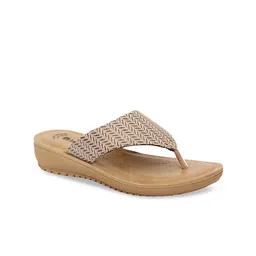 Inblu Shimmered Lightweight & Anti Skid Open Toe Flats-25