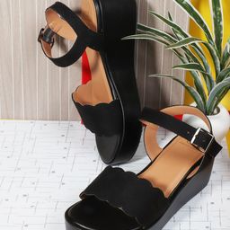 Carlton London Open Toe Wedge Heels-12
