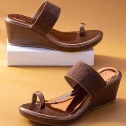 Inc 5 Textured One Toe Wedges-56