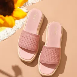 GNIST Woven Design Open Toe Platform Sandals-66
