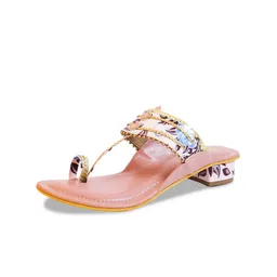 Ozuri Embellished Open Toe Block Heels image 2
