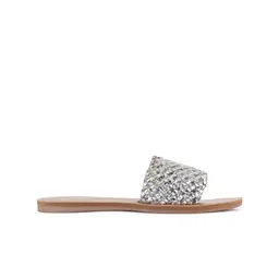 Anouk Textured Open Toe Flats image 4