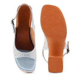 Try Me Textured Platform Heeled Peep Toes with Laser Cuts image 5