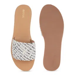 Anouk Textured Open Toe Flats image 5